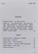 Le Temps parallèle, revue de création poétique, n°28, avril 1981.  par WOJACZEK (Rafal). KHOURY-GHATA (Vénus). LEPAGE (Jacques)DANOJLIC (Milan). VUKADINOVIC (Nebo).  - Image 2