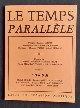 Le Temps parallèle, revue de création poétique, n°31, décembre 1981. . MILOSZ (Czeslaw). HUIDOBRO (Vicente). VALEK (Miroslov). MIHALIK (Vojtech). ...