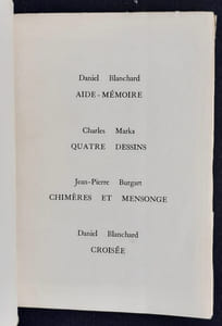 Liasse, premier numéro, août 1975.