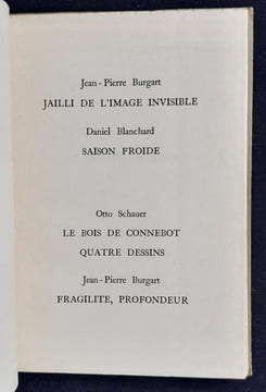 Liasse, deuxième numéro, mars 1976. . BURGART (Jean-Pierre). BLANCHARD (Daniel). SCHAUER (Otto). 