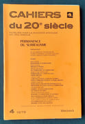 Cahiers du 20ème siècle. Permanence du surréalisme : n°4, 1975.  par BERIMONT (Luc). CAILLOIS (Roger). GUILLEVIC. HEROLD (Jacques). MILNER (Max). CELLIER (Léon). DECAUDIN (Michel). LE GARS (Yves). BRETON (André).  - Image 1