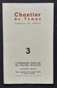 Chantier du temps. Carnets de poésie. Collection de 11 numéro en 10 livraisons : n°1 à 11, 1953-1956.