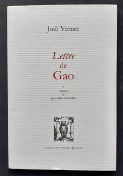 Lettre de Gao. . VERNET (Joël).