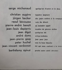 Solaire. Revue trimestrielle de poésie. N°4, janvier 1974.