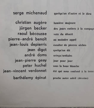 Solaire. Revue trimestrielle de poésie. N°4, janvier 1974. . BENOIT (Pierre-André). DIGOT (Jean). DOMS (André). VERDONNET (Jean-Vincent). MICHENAUD ...