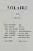 Solaire. Revue trimestrielle de po&eacute;sie. N&deg;12, mars 1976. . REDA (Jacques). BOUTEFEU (Nicolas).JEAN ANDRE (Alain). JOUANARD (Gil). JOUBERT (Jean). ...
