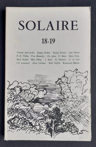 Solaire. Revue trimestrielle de poésie. N°18-19, automne 1977.