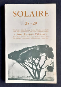 Solaire. Revue trimestrielle de poésie. N°28-29, hiver-printemps 1980.