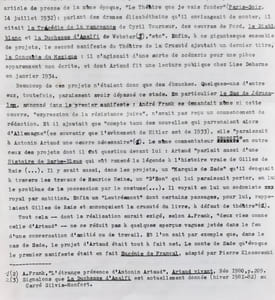 Antonin Artaud et le théâtre -