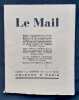 Le Mail, revue de litt&eacute;rature, d’art et de critique: n&deg;1, d&eacute;cembre 1927.. JACOB (Max). BERTHELOT (Ren&eacute;). JAMATI (Paul). SECRETAIN (Roger). MONTHERLANT ...