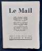 Le Mail, revue de litt&eacute;rature, d’art et de critique: n&deg;4, mars 1928.. FONTAINAS (Andr&eacute;). GUEGEN (Pierre). SUPERVIELLE (Jules). BUREAU (No&euml;l). ...
