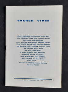 Encres vives : n°66, printemps été 1969.