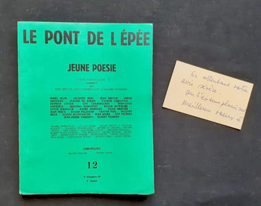 Le Pont de l'épée, n°12, 4ème trimestre 1960 : Keune poésie. Essai d'anthologie, par Jean Breton, Guy Chambelland et Maxime Duchamp.
