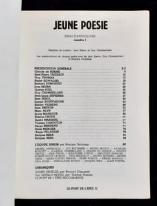 Le Pont de l'épée, n°12, 4ème trimestre 1960 : Keune poésie. Essai d'anthologie, par Jean Breton, Guy Chambelland et Maxime Duchamp.