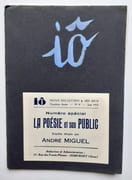Io, revue des lettres et des arts, n°8, juin 1952. La poésie et son public, enquête.  par SENGHOR (Léopold Sédar). TORTEL (Jean). SEGHERS (Pierre). CHONEZ (Claudine). BORDIER (Roger). ROUSSELOT (Jean). BOUHIER (Jean). GARNIER (Pierre). MIGUEL (André). GUILLAUME (Louis). MARISSEL (André). 