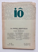 Io, revue des lettres et des arts, n°12, juin 1953.  par AUTRAND (Charles). BOSCHERE (Jean de). MIGUEL (André). MARISSEL (André). ROUSSELOT (Jean). RENARD (Jean-Claude). MASSON (Loys). 