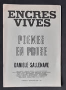Encres vives : n°95, mars-avril 1981 : Poèmes en prose.  par SALLENAVE (Danièle). DUROZOI (Gérard). AUTUN-GRENIER (Pierre). ANCET (Jacques). COSEM (Michel). LE SIDANER (Jean-Marie). MAULPOIX (Jean-Michel). 