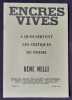 Encres vives : n&deg;99, mai 1982 : A quoi servent les critiques de po&eacute;sie ? . GARNIER (Pierre). NELLI (Ren&eacute;). OTCHAKOVSKY-LAURENS (Paul). ROSSI (Paul ...