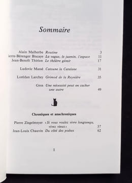 Plein Chant, n°15, mai-juin 1983. Le grand art funambuliste. . MALHERBE (Alain). BISCAYE (Pierre). THIRION (Jean-Benoît). MASSE (Ludovic). LARCHEY ...