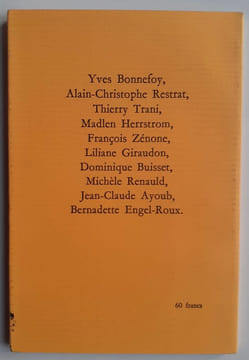Petite : numéro cinq (5), 1998. . BONNEFOY (Yves). RESTAT (Alain-Christophe). TRANI (Thierry). HERRSTROM (Madlen). ZENONE (François). GIRAUDON ...