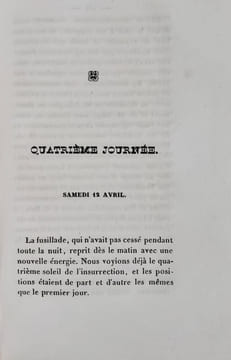La Vérité sur les événements de Lyon, au mois d'avril 1834. . (GENTON (Léon). GREPPO (Louis). ALLERAT). (ALLUT Paul).