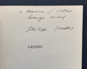 Leçons.  par JACCOTTET (Philippe).  - Image 1