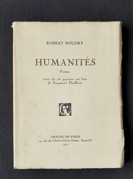 Humanités. Poèmes. . BOUDRY (Robert). THIOLLIERE (Raymond).