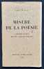 Mis&egrave;re de la po&eacute;sie. "L'Affaire Aragon" devant l'opinion publique.  . BRETON (Andr&eacute;). ARAGON (Louis). 