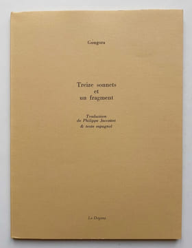 Treize sonnets et un fragment. . GONGORA (Luis de).