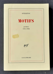 Motifs. Poèmes 1981-1984. 