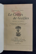 Le collier de griffes - derniers vers inédits -  par CROS (Charles) -  - Image 2