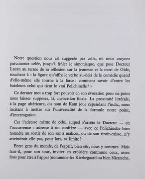 Question à Docteur Lacan. . VIVIEN (Claude).