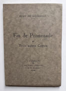 Fin de promenade et trois autres Contes.  par GOURMONT (Rémy de).  - Image 1