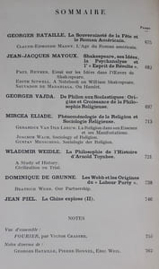 Critique. Revue générale des publications françaises et étrangères. N°39, août 1949.