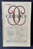 Critique. Revue g&eacute;n&eacute;rale des publications fran&ccedil;aises et &eacute;trang&egrave;res. N&deg;151, d&eacute;cembre 1959.. ARNAUD (No&euml;l). VAX (Louis). BUTOR (Michel). GAILLARD ...