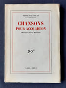 Chansons pour accordéon. Musiques de V. Marceau. par MAC ORLAN (Pierre). (Marceau Verschueren).  - Image 2
