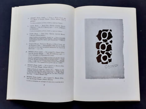 Georges braque. René Char. Manuscrits, livres, documents, estampes. . BRAQUE (Georges). CHAR (René). BLIN (Georges).