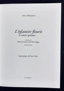 L'églantier fleurit et autres poèmes. 