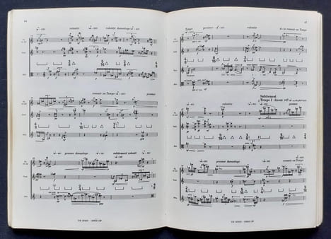 Pierre Boulez. Le marteau sans maitre pour voix d'alto et 6 instruments, poèmes de René Char. . BOULEZ (Pierre). CHAR (René).