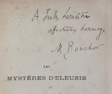 Les Mystères d'Eleusis. Pièce représentée par les marionnettes du Petit-Théâtre. . BOUCHOR (Maurice).