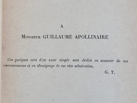 Parcelles de Cœur et Feuilles mortes. Poèmes.. TURPIN (Georges). APOLLINAIRE (Guillaume).