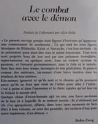 Le combat avec le démon.  par ZWEIG (Stefan). - Image 2