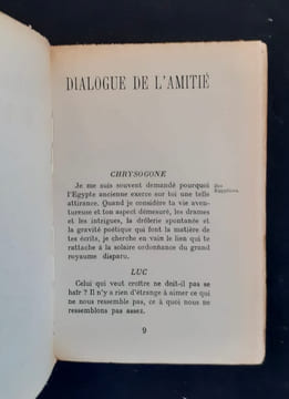 Dialogue de l'amitié. . DIETRICH (Luc). LANZA DEL VASTO.