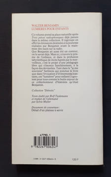 Lumières pour enfants. . BENJAMIN (Walter).