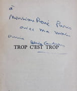 Trop c'est trop.  par CENDRARS (Blaise).  - Image 1