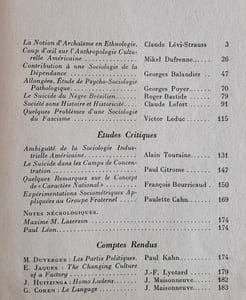 Cahiers internationaux de sociologie. Volume XII, 1952.