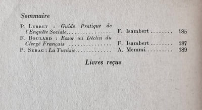 Cahiers internationaux de sociologie. Volume XII, 1952.
