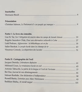 Autodafé. La revue du Parlement international des écrivains. N°1, automne 2000.