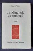 La Minuterie du sommeil. Poèmes.  par ANALIS (Dimitri).  - Image 1
