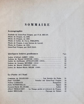 Hommage à Léon-Paul Fargue. Les Feuilles libres, N°45-46. Juin 1927. FARGUE (Léon-Paul). MAN RAY. KLEE (Paul). APOLLINAIRE (Guillaume). PROUST ...